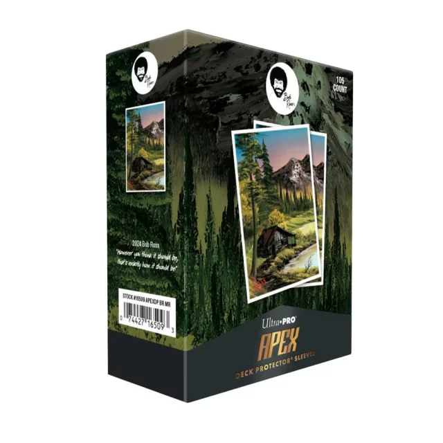 Kartenhüllen Ultra PRO - Bob Ross: Mountain Retreat Apex Deck Protectors Sleeves (105 Stck) - TCG Sammelkartenspiel