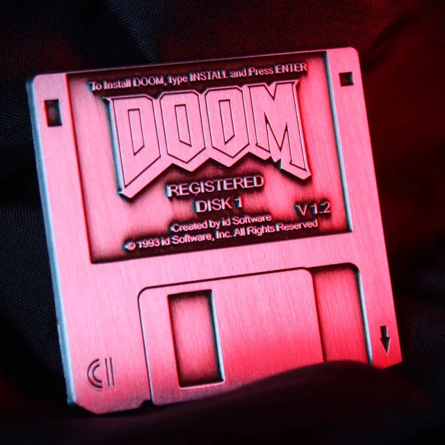 Anstecker Doom - Floppy Disk (limitiert) - Stück limitiert