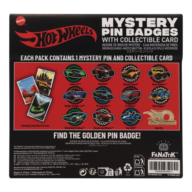 Ansteckpin Hot Wheels - Hot Wheels (zufällige Auswahl) - Pin