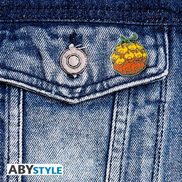 Anstecker One Piece - Flame-Flame Fruit - Anime