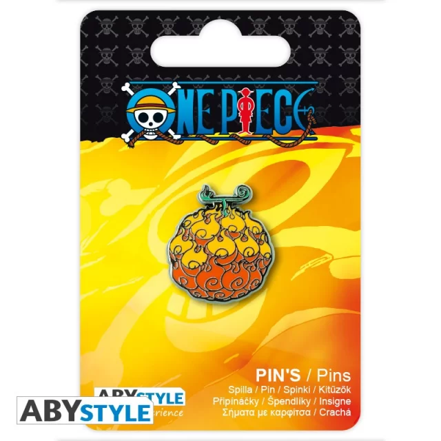 Anstecker One Piece - Flame-Flame Fruit - Anime