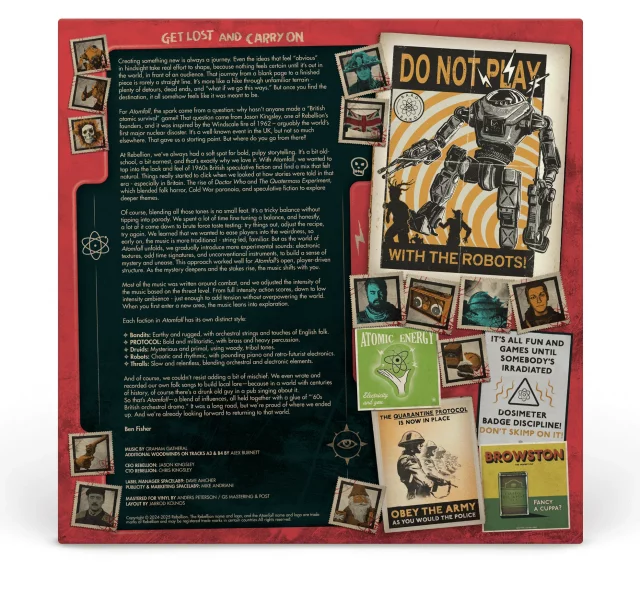 Offizieller Soundtrack Atomfall auf LP (Xzone Exclusive) - Schallplatte