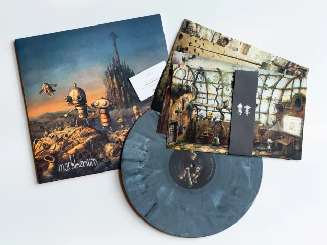 Offizieller Soundtrack Machinarium auf LP (2025) - grauer Marmor - Amanita Design