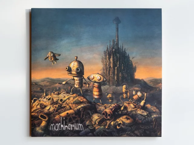 Offizieller Soundtrack Machinarium auf LP (2025) - grauer Marmor - Amanita Design