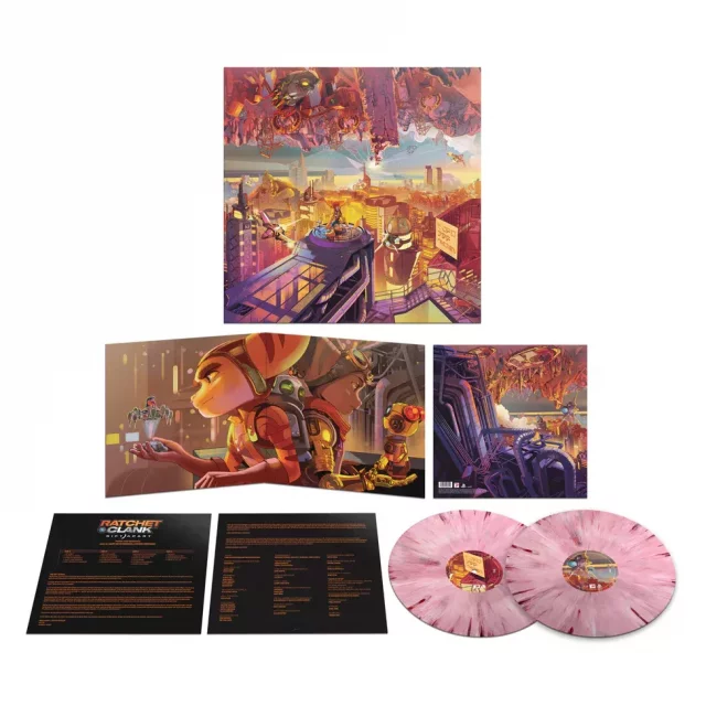 Offizieller Soundtrack zu Ratchet & Clank: Rift Apart (Pink und Rot) auf 2x LP (beschädigte Verpackung) - Beschädigte Verpackung