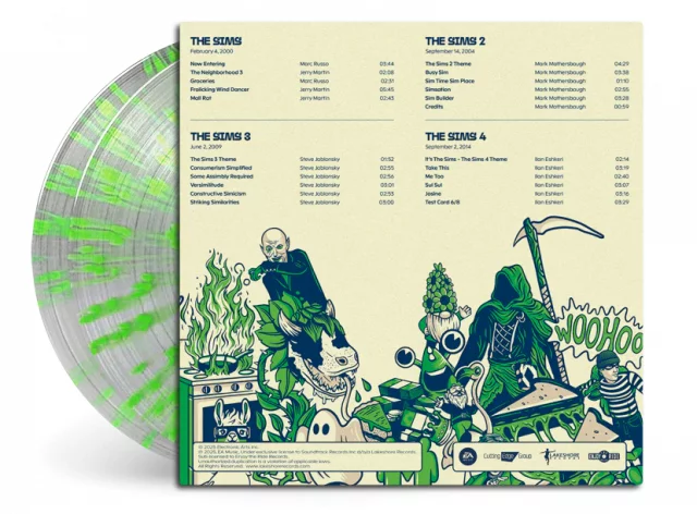 Offizieller Soundtrack The Sims 25th auf 2x LP (beschädigte Verpackung) - Stück limitiert