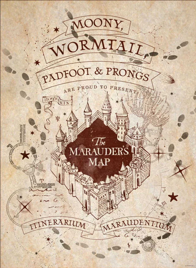 Poster Harry Potter - Map and School List (Set aus 2 Stck)