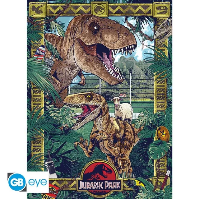 Poster Jurassic Park - Gates and Biodiversity (Set aus 2 Stck)