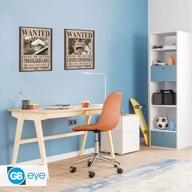 Poster One Piece - Wanted Law & Kid (Set mit 2 Stück) - Anime