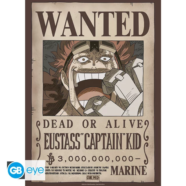 Poster One Piece - Wanted Law & Kid (Set mit 2 Stück) - Manga
