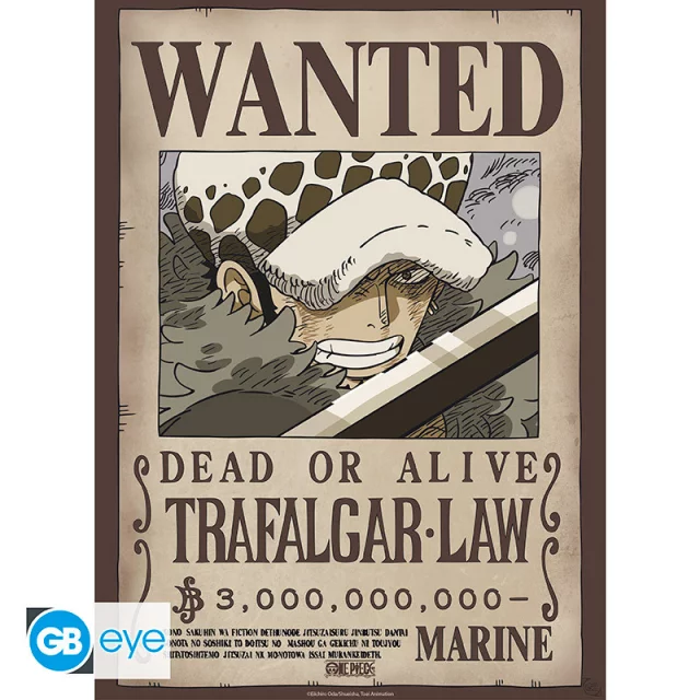 Poster One Piece - Wanted Law & Kid (Set mit 2 Stück) - Anime