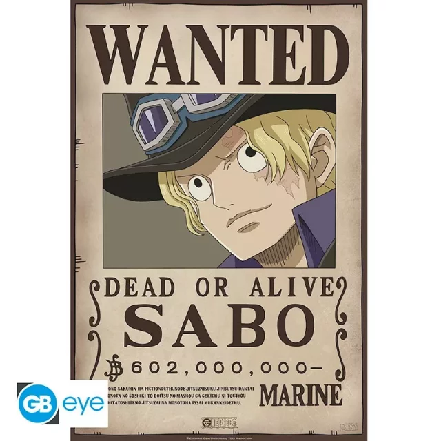 Poster One Piece - Wanted Sabo - Anime