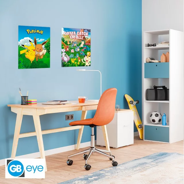 Poster Pokémon - Enviroments (Set aus 2 Stck)