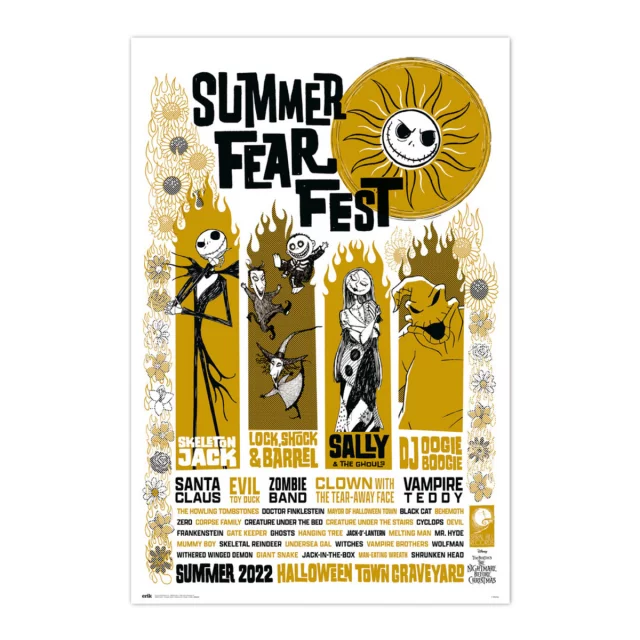 Poster The Nightmare Before Christmas - Summer Fear Fest - Disney