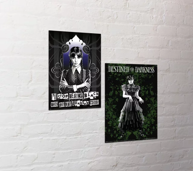Poster Wednesday - Goth (Set von 2 Stück) - The Addams Family