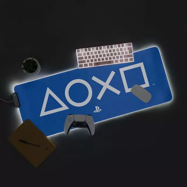 Mauspad PlayStation - Symbols (RGB Beleuchtung) - Zubehör