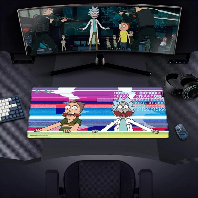 Mauspad Rick and Morty - Glitched - Rick & Morty