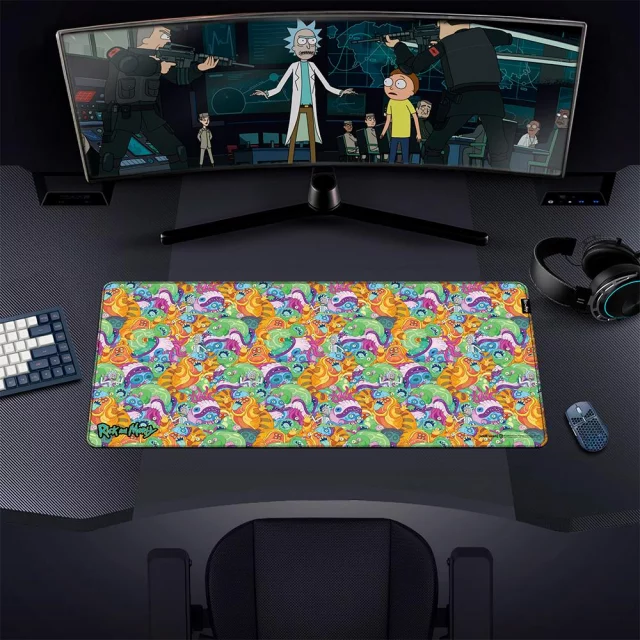 Mauspad Rick and Morty - Monster Jam - Rick & Morty