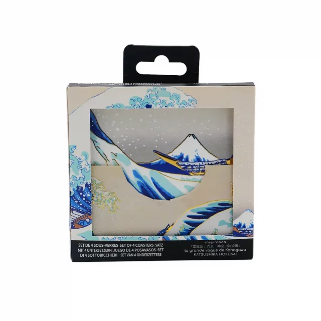 Untersetzer Hokusai Katsushika - The Great Wave (4 Stck) - Made in Japan