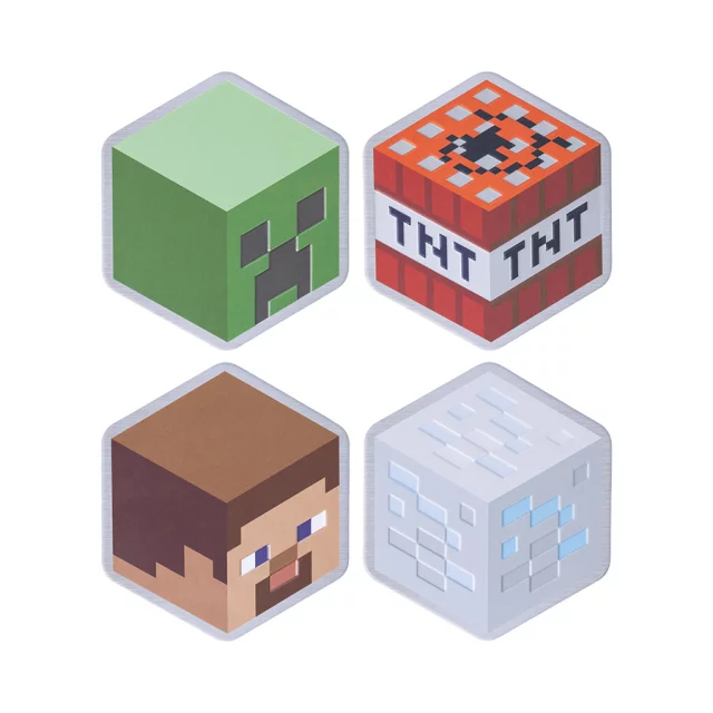 Untersetzer Minecraft - Metal Coasters (4 Stck)