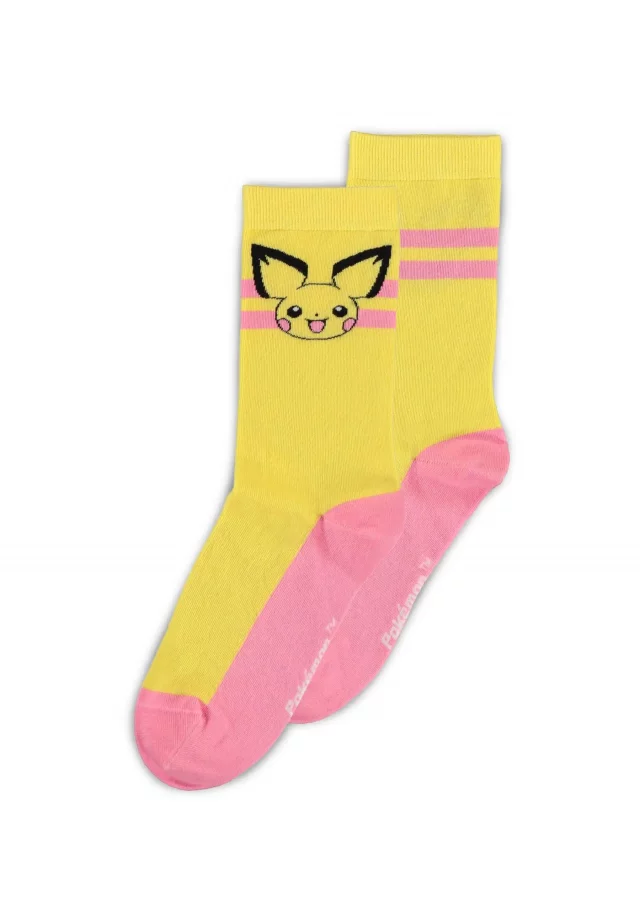 Socken Pokémon - Crew 3 Paar (Piplup, Pichu,Jigglypuff) (größe 39/42)