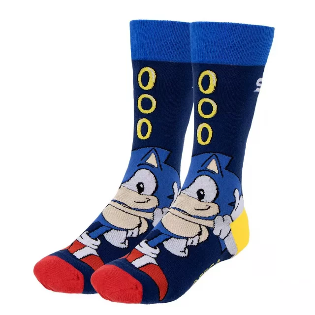 Socken Sonic - Sonic Rings (3 Paar) (größe 36/41) - Sonic the Hedgehog