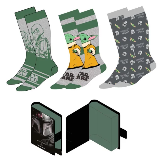 Socken The Mandalorian - Yoda (Größe 35/41) (3 Paar)