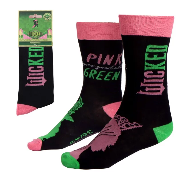 Socken Wicked - Pink & Green (Größe 36/43)