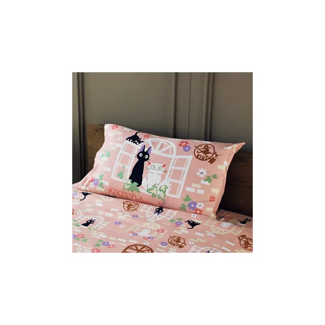 Kissenbezug Kiki's Delivery Service - Sweet Pink Jiji - Ghibli