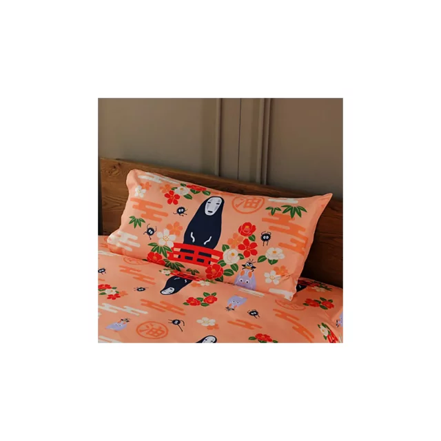 Kissenbezug Spirited Away - No Face & Flowers - Ghibli