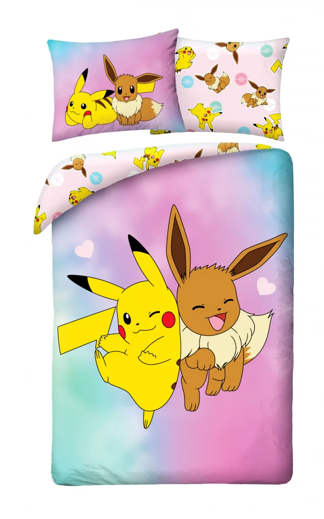 Bettwäsche Pokémon - Eevee a Pikachu
