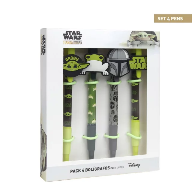 Kugelschreiber Star Wars: The Mandalorian - 4-Pack Grogu - Schreiben