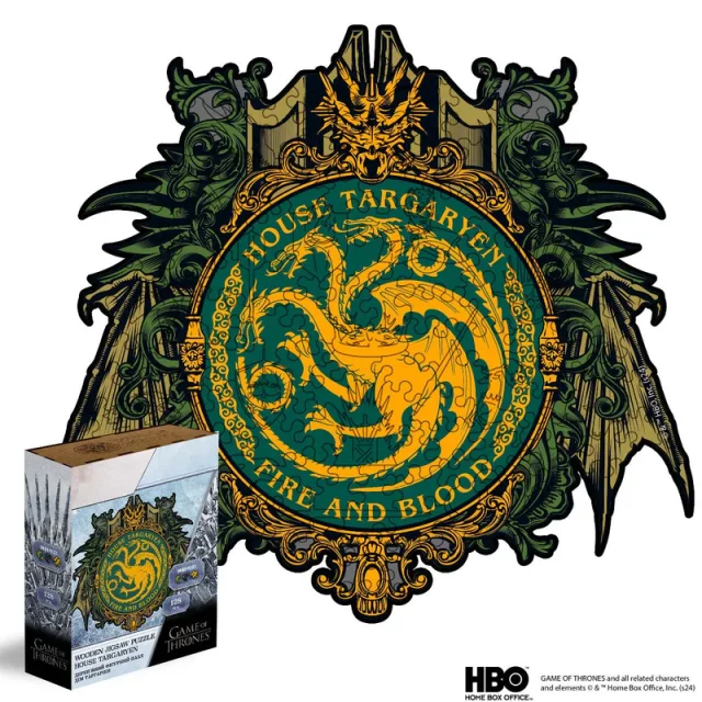 Puzzle Game of Thrones - House Targaryen (aus Holz)