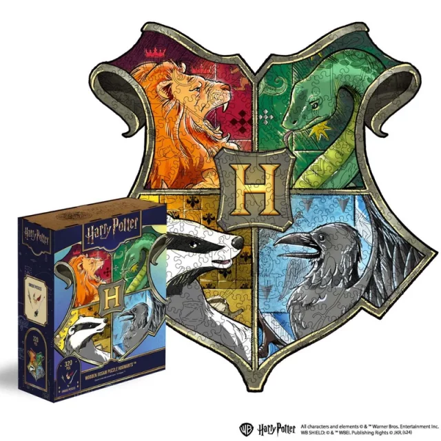 Puzzle Harry Potter - Hogwarts Crest (aus Holz)