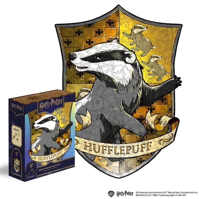 Puzzle Harry Potter - Hufflepuff Crest (aus Holz)