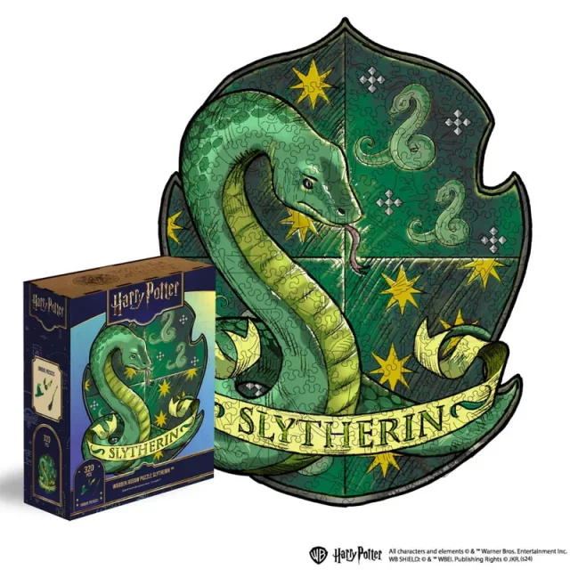 Puzzle Harry Potter - Slytherin Crest (aus Holz)