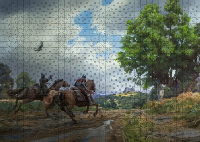 Výhodný set puzzlů Kingdom Come: Deliverance II - Trosky Fanart + Cesta na Trosky + Keyart - Xzone Originals