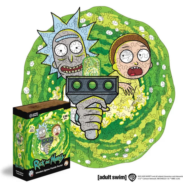 Puzzle Rick & Morty - Portal (aus Holz)