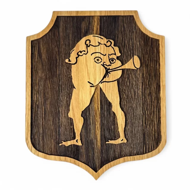 Replik Kingdom Come: Deliverance II - Großer Holzschild „Zum Loch“ für die Wand - Wandplakette