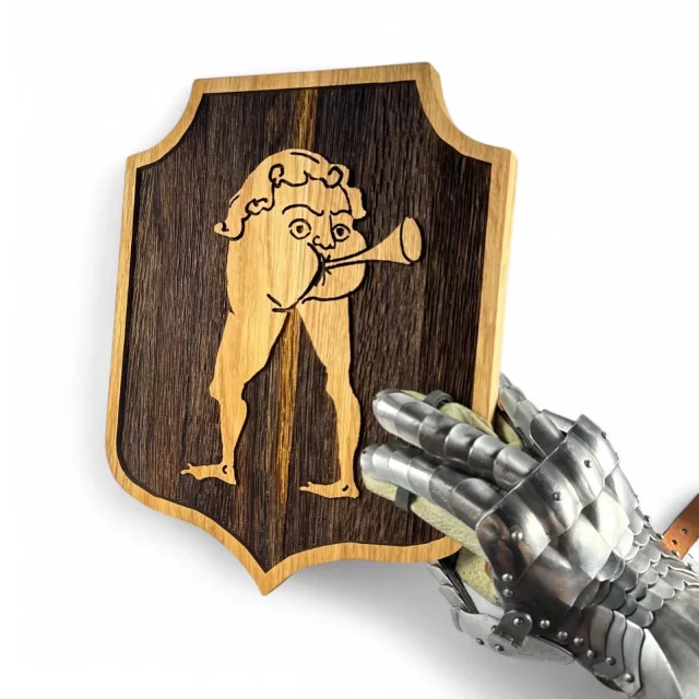 Replik Kingdom Come: Deliverance II - Großer Holzschild „Zum Loch“ für die Wand - Wandplakette