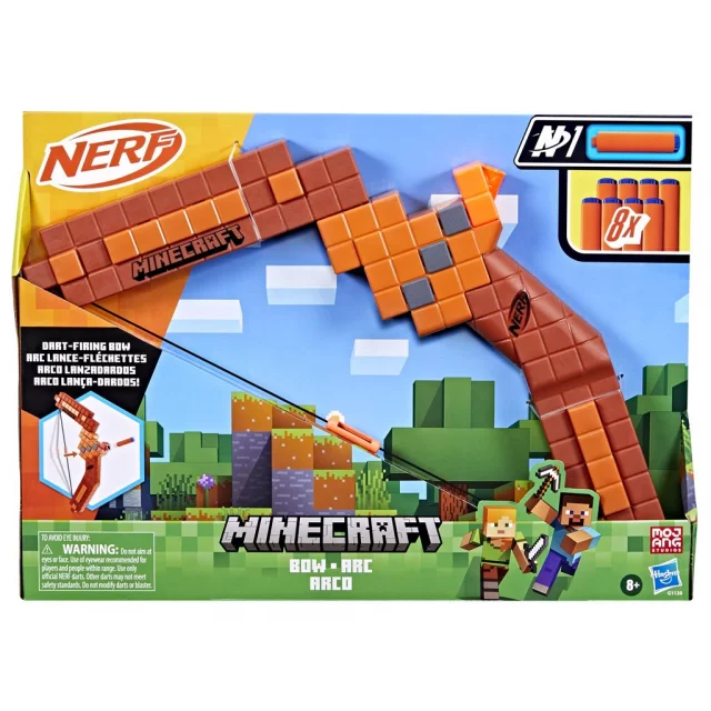Replik der Waffe aus Minecraft - Minecraft Bow (NERF) - Spielzeuge