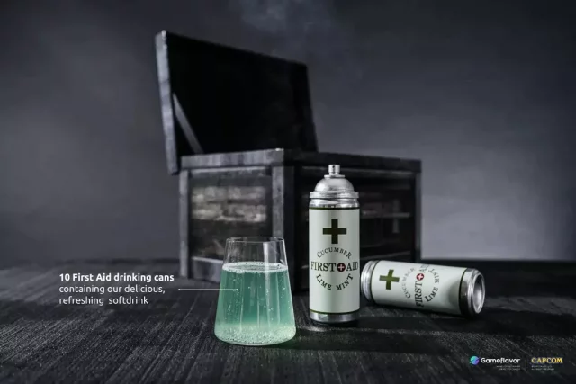 Replika Resident Evil - First Aid Drink Collector's Box (prémiové nápoje) (rozbaleno) - Erfrischungen