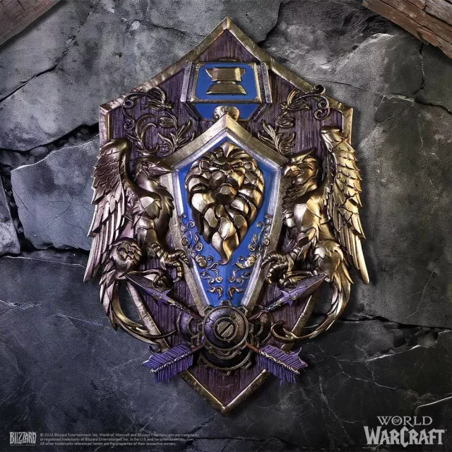 Replik World of Warcraft - Wandplakette Alliance (Nemesis Now) - Nemesis Now