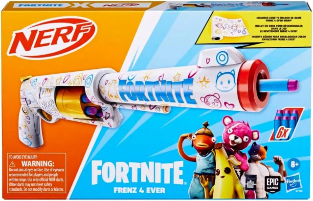 Replika der Waffe aus Fortnite - Frenz 4 Ever Blaster (NERF)