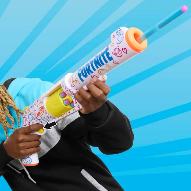 Replika der Waffe aus Fortnite - Frenz 4 Ever Blaster (NERF)