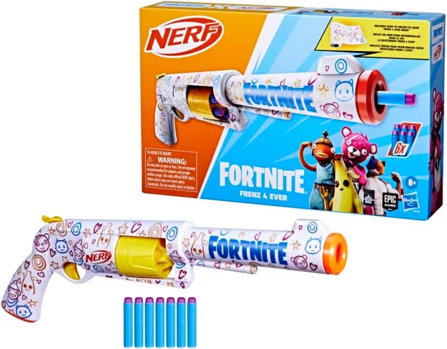 Replika der Waffe aus Fortnite - Frenz 4 Ever Blaster (NERF)