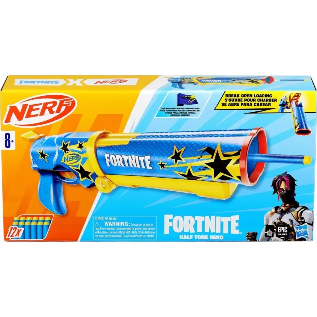 Replika der Waffe aus Fortnite - Half Tone Hero Blaster (NERF)