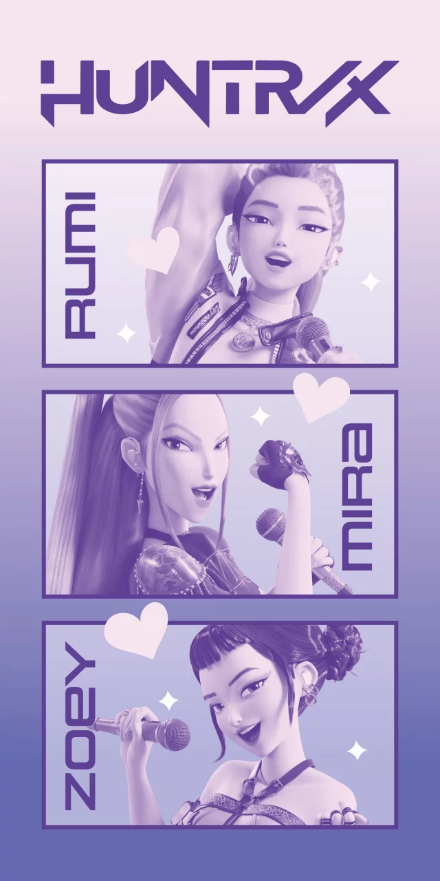 Handtuch KPop Demon Hunters - Huntrix - Anime