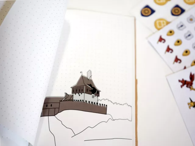 Set Kingdom Come: Deliverance II - Notizbuch, Sticker, Lesezeichen, Bleistift - Notizbücher