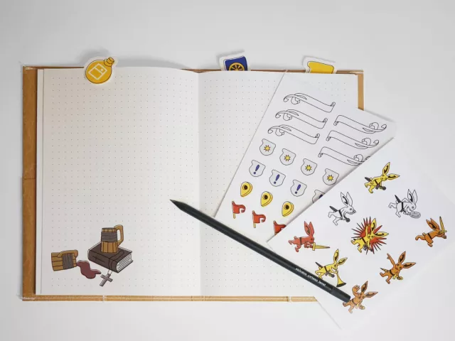 Set Kingdom Come: Deliverance II - Notizbuch, Sticker, Lesezeichen, Bleistift - Aufkleber